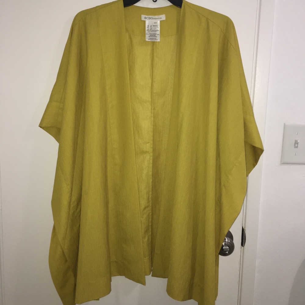 BCBG Generation chartreuse kimono/ cover up - Picture 2 of 7
